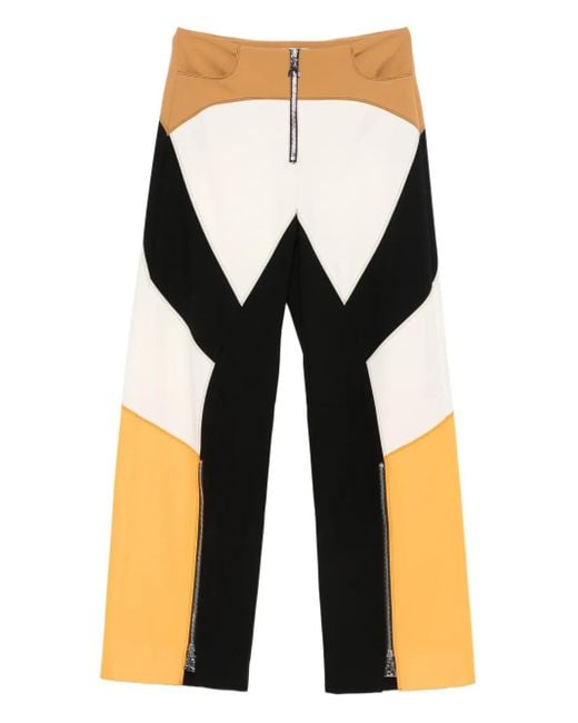 Patrizia Pepe Black Zip-Up Straight-Leg Trousers