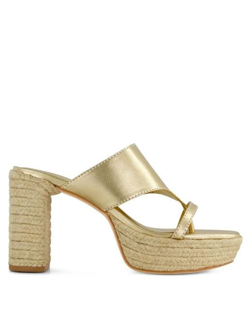Bernardo Metallic 1946 95Mm Tera Espadrille Platform Sandals
