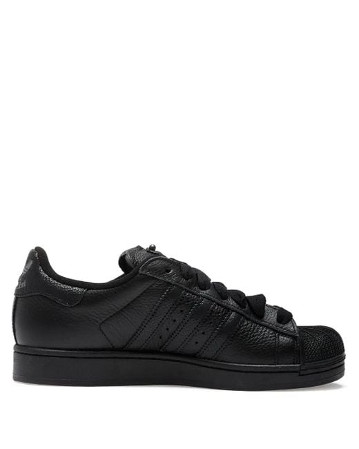 Adidas Superstar II Sneakers mit Nieten in Black für Herren