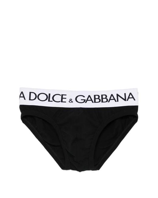 Dolce & Gabbana Black Culotte Mi-Haute En Coton Stretch Deux Sens for men
