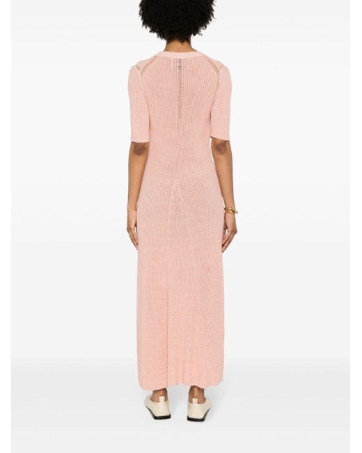 Aeron Pink Selkie Knitted Midi Dress