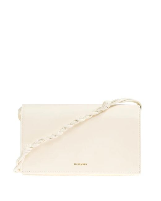 Jil Sander Natural Braided-Strap Leather Wallet