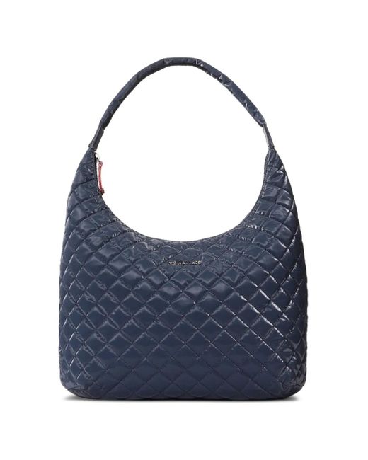 Bolso de hombro Metro grande MZ Wallace de color Blue