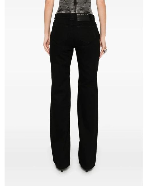 Vaqueros Rectos Bicolor Mugler de color Gray
