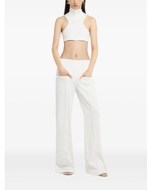 Courreges White Interlock Track Pants