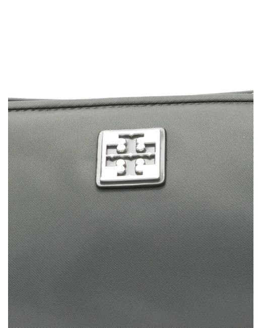 Tory Burch Gray Virginia Cylinder Shoulder Bag