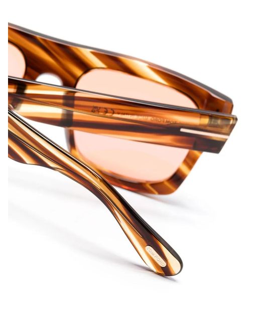 Tom Ford Pink Square Acetate Sunglasses for men
