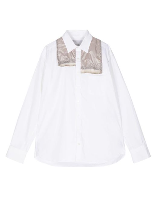 Kolor Popeline-Hemd im Layering-Look in White für Herren