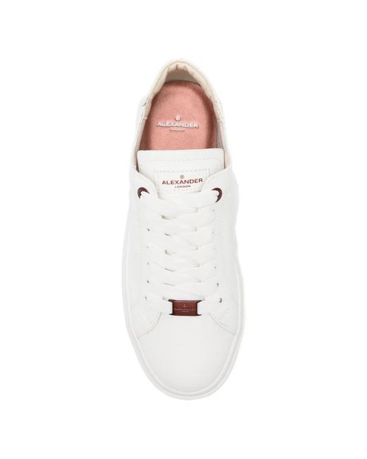 Alexander Smith White Baskets London En Cuir