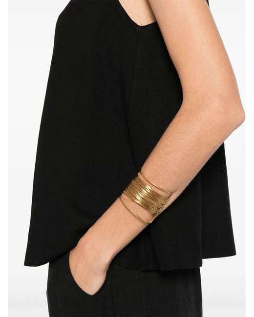 MOUTAKI Black Sleeveless Top