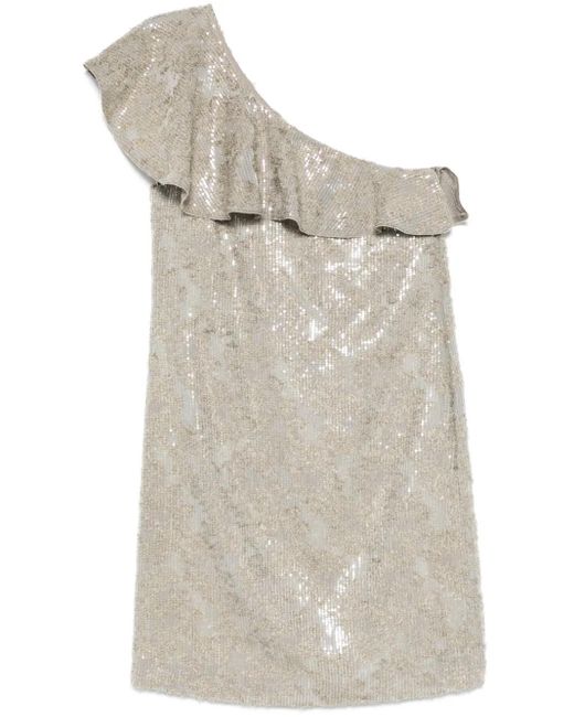 Dorothee Schumacher スパンコール ミニドレス Gray