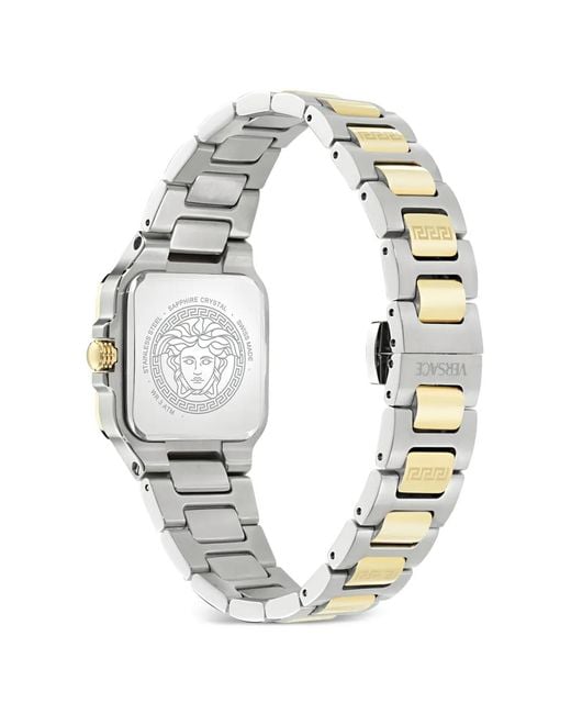 Versace Metallic Greca Edge 30Mm Watch