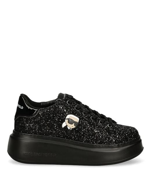 Karl Lagerfeld Black Ikonik Kapri Sneakers