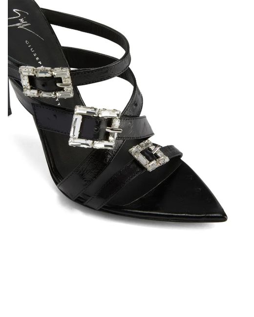 Giuseppe Zanotti Black 105Mm Intriigo Orely Sandals
