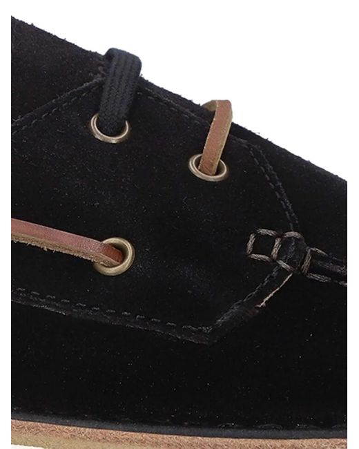 Astorflex Black Boatflex Suede Boat Shoes for men