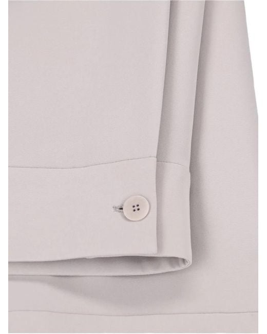 Giorgio Armani Gray Wide-Leg Trousers