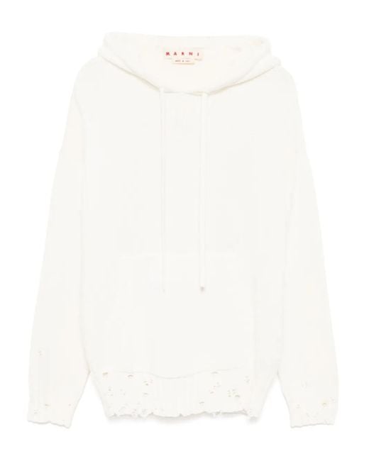 Marni White Sweaters Light And Natural for men