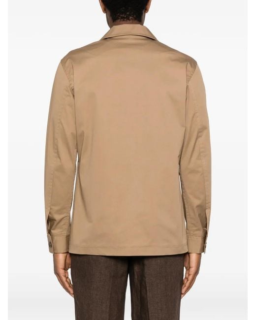Tagliatore Natural Button-Up Field Jacket for men