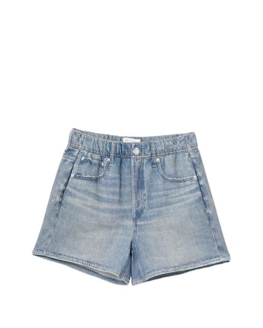 Rag & Bone Blue Short Miramar En Éponge