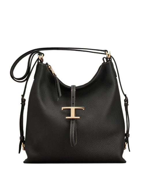 Tod's Black Striped Silk Foulard