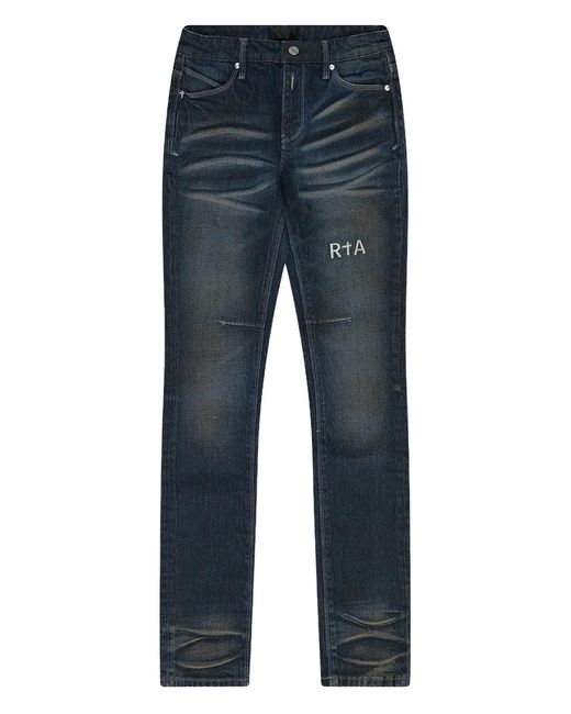 RTA Bryant Distressed Skinny Jeans in Blue for Men | Lyst