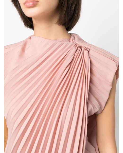 Colville Pink Cerith Pleated Top