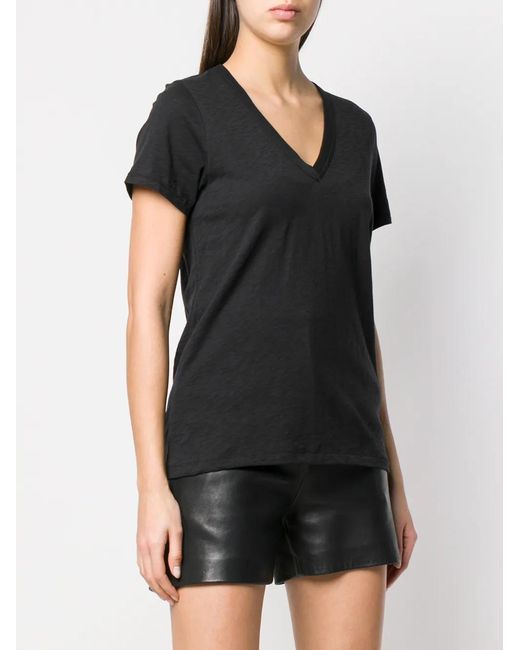 Rag & Bone Black V-Neck T-Shirt