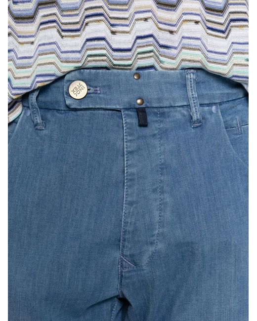 Incotex Blue Washed Pocket Trousers for men