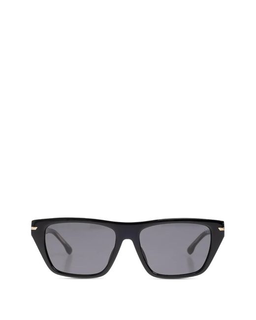 Victoria Beckham Gray Rectangle-Frame Sunglasses