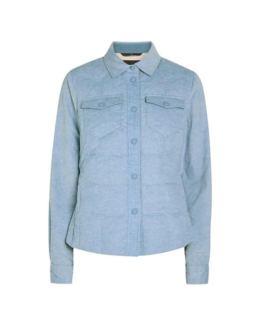 Moncler Blue Pocket Button Jacket