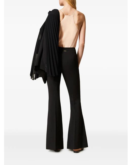 Twinset Black Flared Trousers