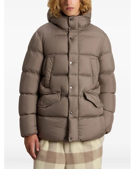 Woolrich Brown Cloud Davis Hooded Puffer Jacket for men