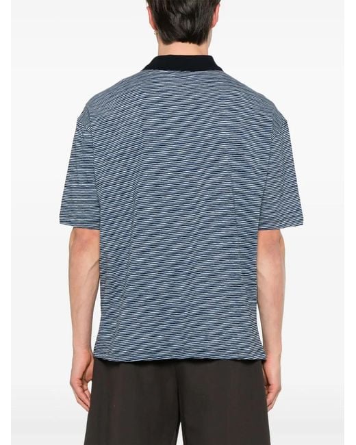 Etro Blue Jersey Polo for men