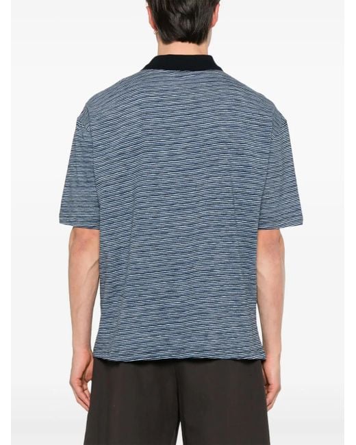 Etro Blue Jersey Polo for men
