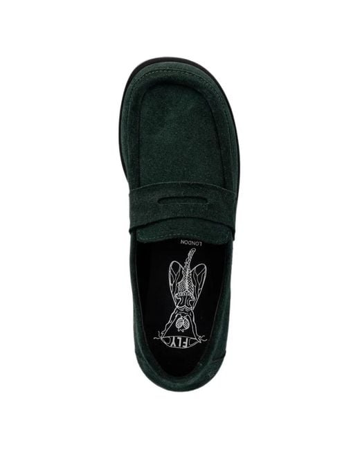 Fly London Black Anki534Fly Suede Loafers