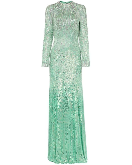 Jenny Packham Green Aurora Gown