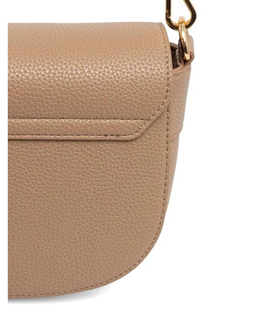 Love Moschino Natural Logo-Detail Cross Body Bag