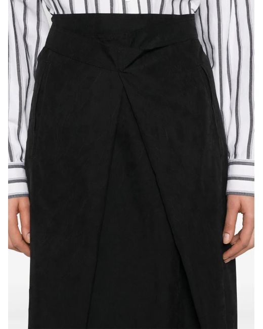 YMC Black George Midi Skirt