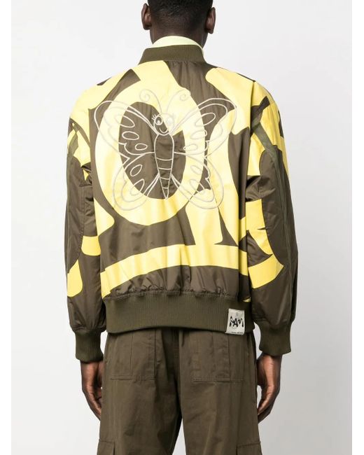 Perks And Mini Green Varg 2.0 Reversible Bomber Jacket