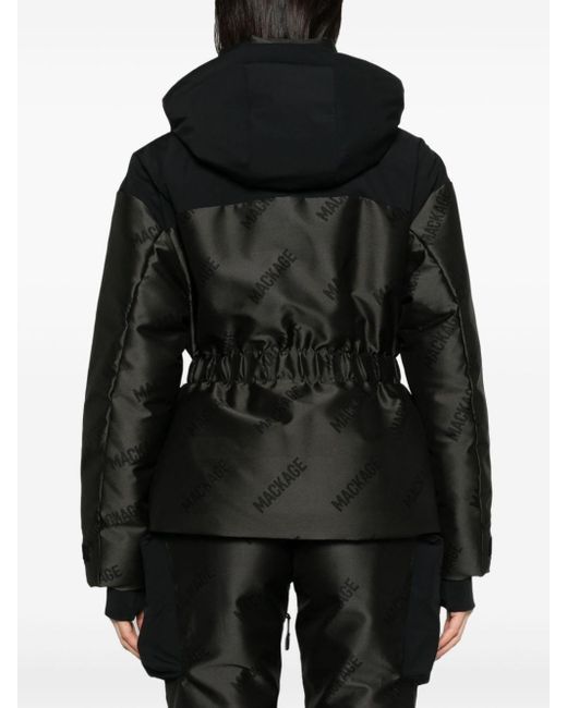 Mackage Black Nixie Logo-print Hooded Jacket