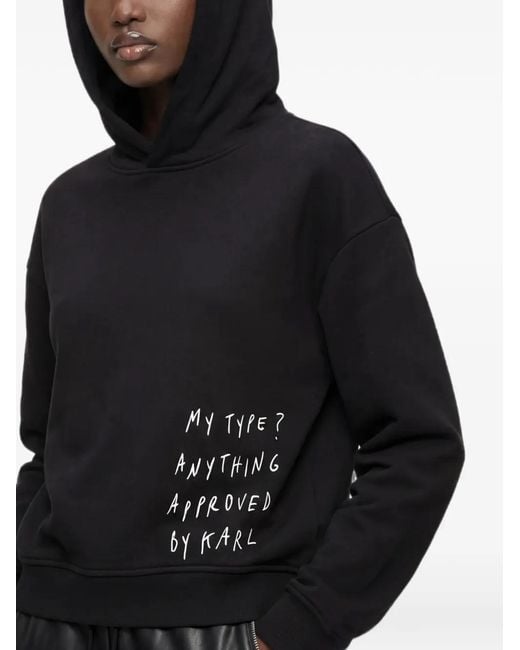 Karl Lagerfeld Black X Pietro Terzini Boxy Hoodie