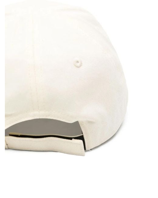 Autry White Embroidered Cotton Cap