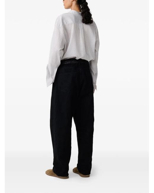 Studio Nicholson White Dilys Striped Shirt
