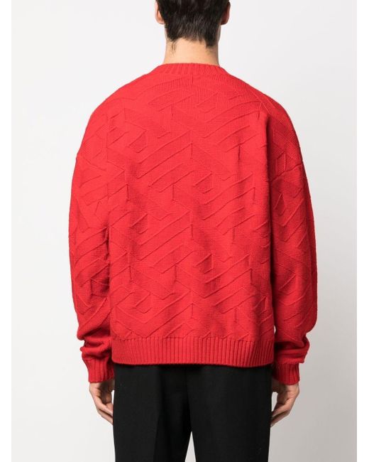 Versace Strukturierter Pullover in Rot für Herren | Lyst AT