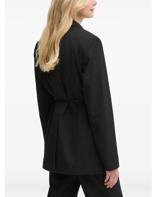 Samsøe & Samsøe Black Belted V-Neck Blazer