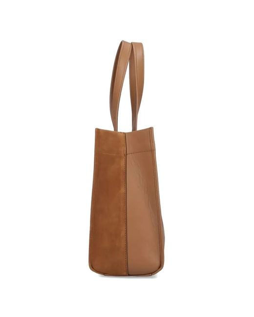 Anya Hindmarch Brown Mortimer Two-Tone Tote Bag
