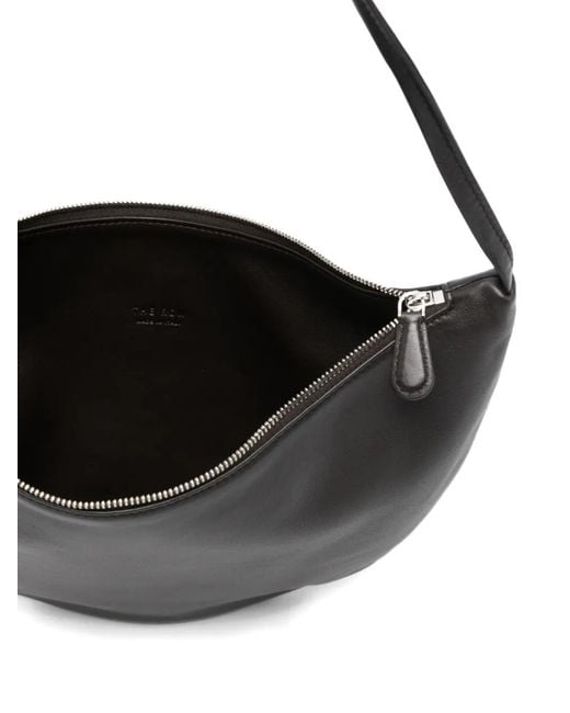The Row Black Lambskin Izzy Small Crossbody Bag