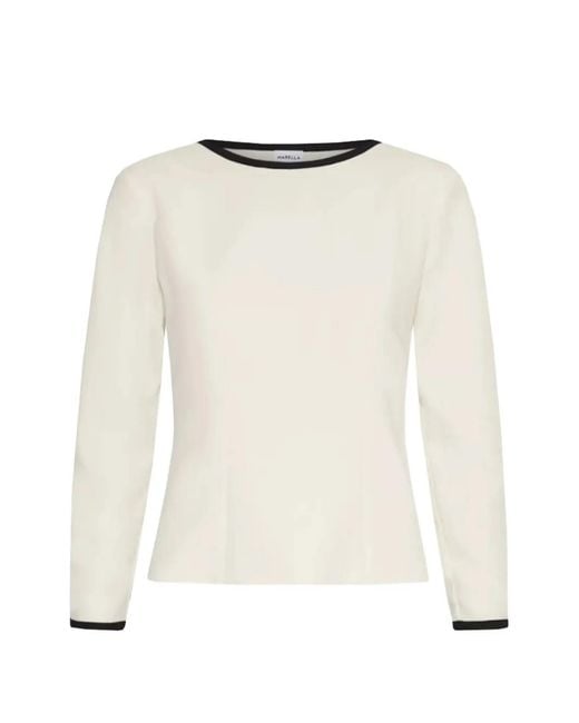 Marella White Long-Sleeve T-Shirt