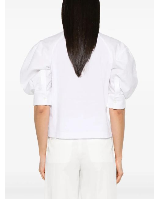 Sacai パフスリーブ Tシャツ White