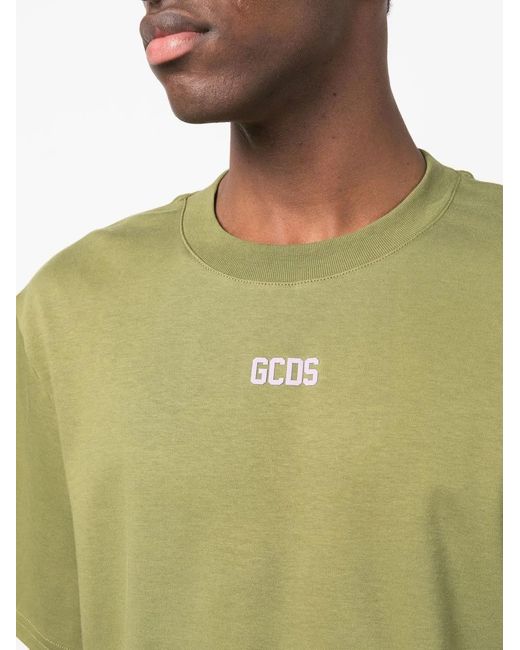 Gcds Green Logo T-shirt for men